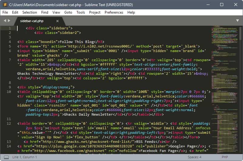 sublime text 3