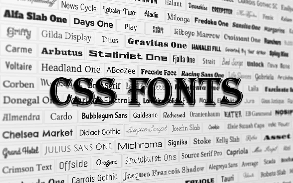 خصوصیات font در css