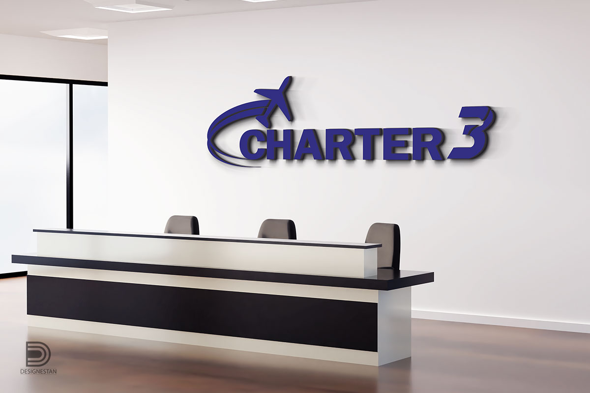 طراحی لوگو آژانس هواپیمایی charter